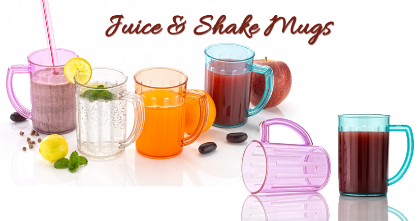 mugs for juice and shake